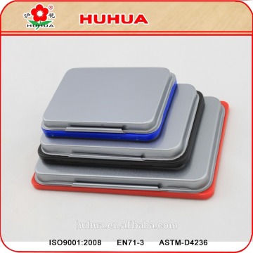 metal case water base office stamp pad ink pad