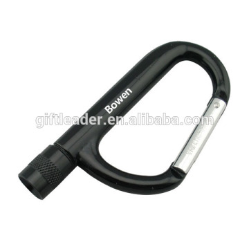 LED Large Aluminum Carabiner Torch Flashlight