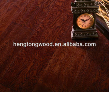 Hand scraped Red Oak wood flooring, handscraped Red oak wood floor