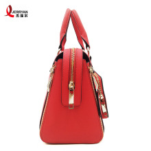 Red Genuine Leather Messenger Shoulder Handbags Wholesale