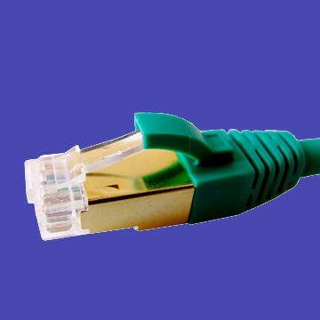 الذهبي التدريع Cat6A التصحيح الحبل