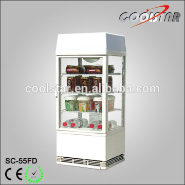 Countertop Four Glass Refrigerating Showcase