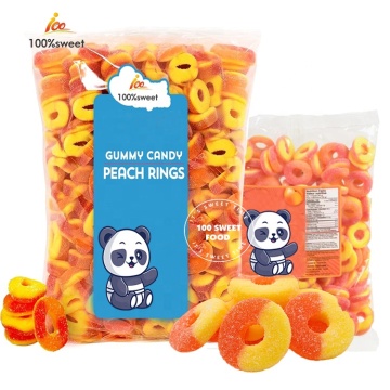 Gummy Candy Wholesale: Custom Private Label Halal Sour Coated Gummy Ring Candy