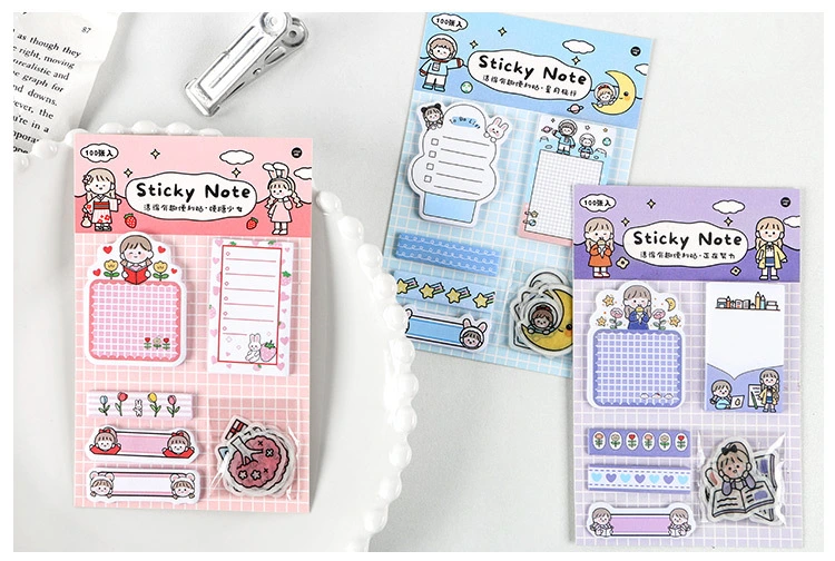 Funny Multi-Function Sticky Memo Notes with Stickers