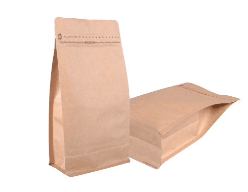 500G Kraft Paper Pocket Zipper Box Pouch