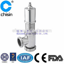 Stainless steel sanitary pressure control valve AISI304