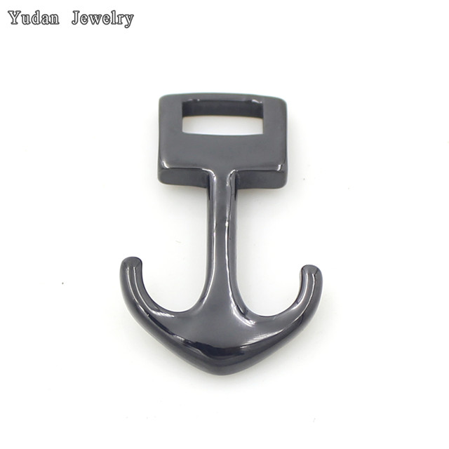 Leather Bracelet Stainless Steel Anchor Hook Clasp For Bracelet