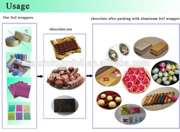 aluminum foil chocolate wrapping sheets, chocolate foil wrapping