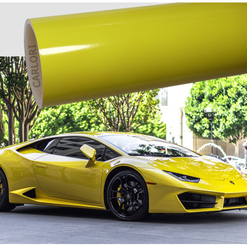 Super Gloss Lemon Yellow Vinyl Wrap