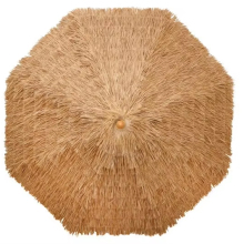 Hawaii Style 9 Feet Thatched Tiki Umbrella with Tassel