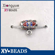 2016 copper hollow cylinder pendent enamel jewelry 11x11mm