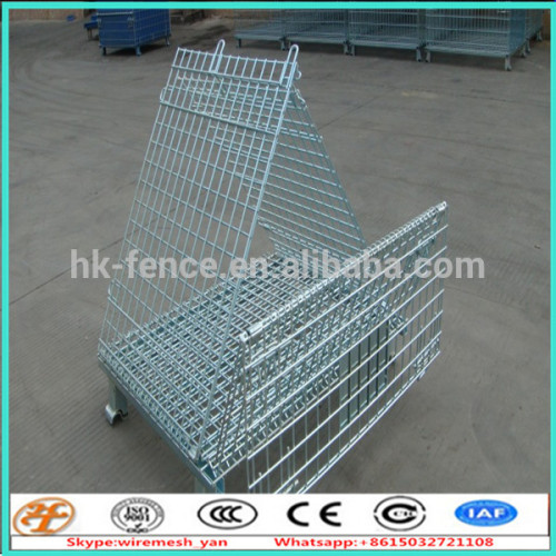 collapsible wire pallets /wire mesh storage container