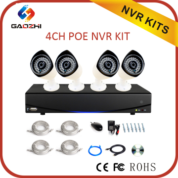 4ch 2mp ip camera bullet proof cctv camera cctv camera system