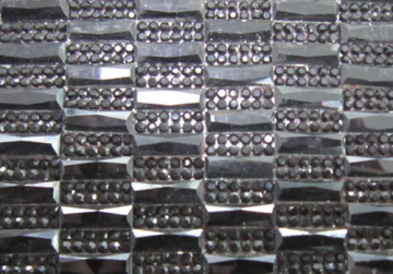 Hot melt adhesive glass crystal chaton trimming