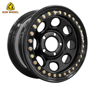 17 black off road rims steel beadlock rims
