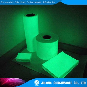 Phosphorescent Safety sign film glow in the dark film