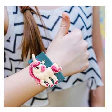 Popular Unicorn Silicone Slap Bracelet for Girls