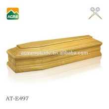 funeral solid wood good quality adult coffin