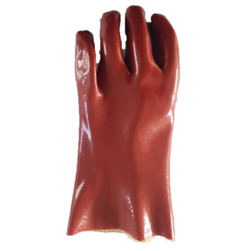 Brown Pvc Coatd Glove. Glattes Finish. 30cm