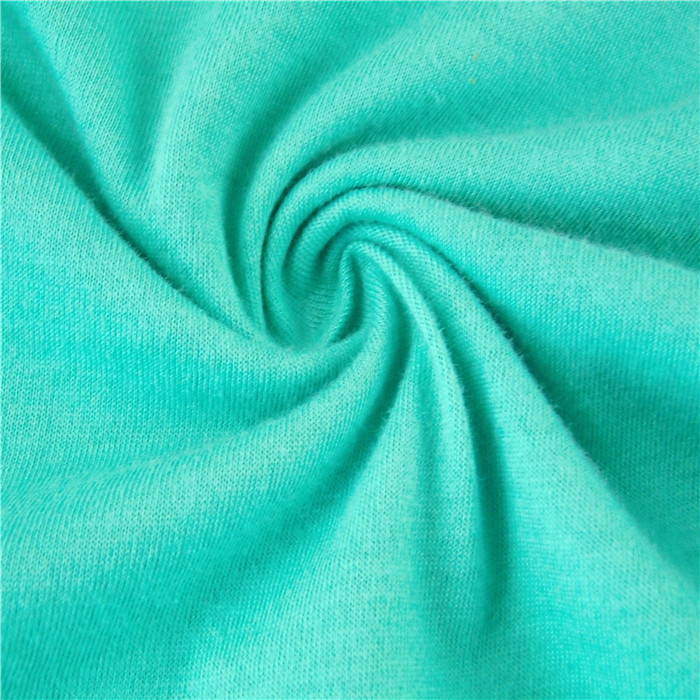 cotton hemp spandex 32s+30d jersey fabric customize dyed for t shirt