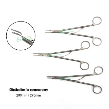 Titanium clips applier for Reusable open surgery