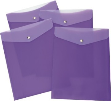 metalic button file bag