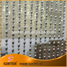 Hanging Cheap Silver Color Metallic Metal Ball Chain Curtains