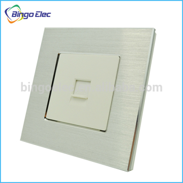 internet RJ45 wall socket Top quality black metal aluminum