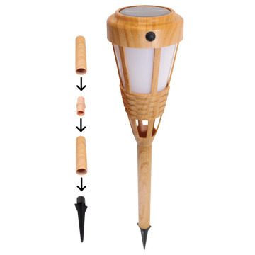 2020 Outdoor Solar Torch Lights - Bamboo Flame Torch Landscape Pathway Lights