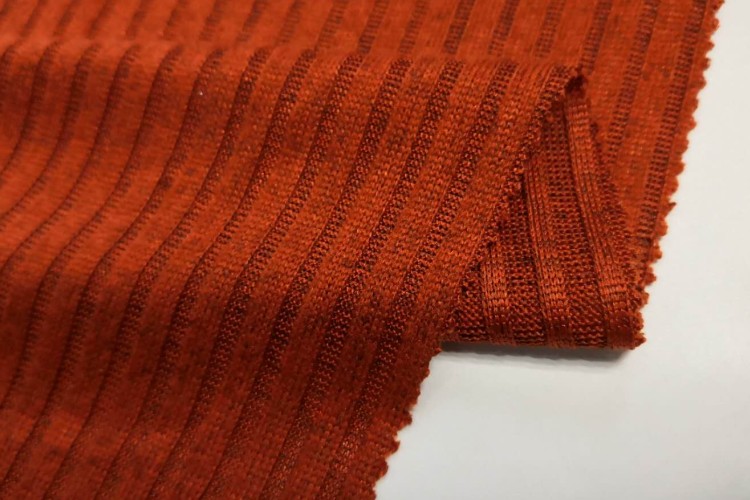 Hot textiles wool like kg 180gsm brush striped rib sweater knit knitted fabric