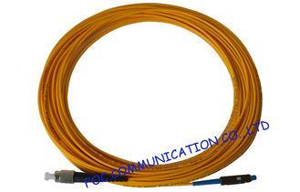 MU Fiber Optic Patch Cord For Fiber Optc Devices , simplex