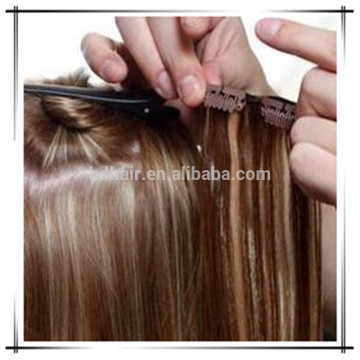 one clip in human hair extension 100% human remy hair Clip in hair extension