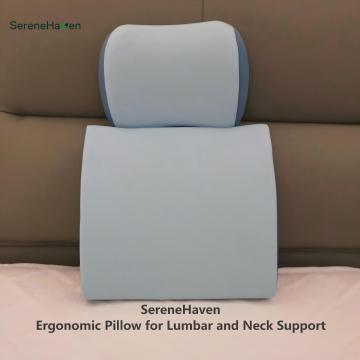 Ergonomic Pillow for Lumbar and Neck Support