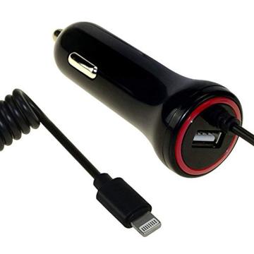 Cargador de coche Cable de extensión de iluminación USB 4.8A