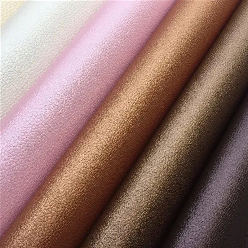 Colored Textured Lichee Leather for Sewing