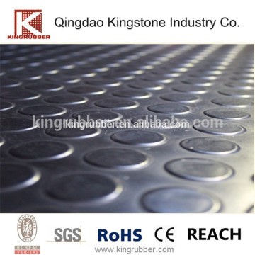 Round rubber mat for flooring sheet