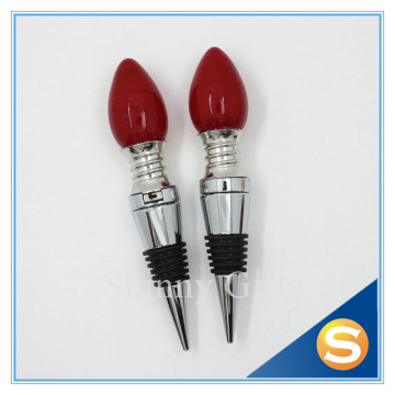 Lamp Bulb LED Personalized Wine Stopper Metal Wine Stopper