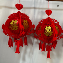 Luxury Red Lantern Ceiling Decorations for Weddings and Living Rooms