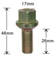17mm hex messing auto-Wielbout lug