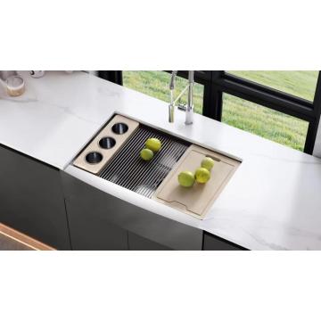 Stainlss Steel 304 Bowl Single Farm Kċina Sink