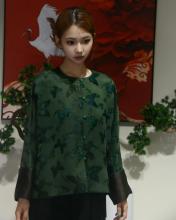 dark green top women