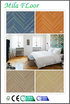 New Colorful Radom Installing Laminated Flooring with Crystal Surface