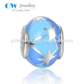 Simple Design Fashion 925 Sterling Silver Charms Enamel Charms Pendants