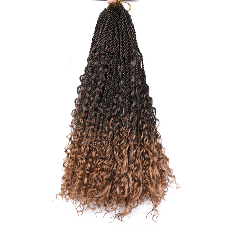 River Senegal Twists Braids Crochet Senegalese Hair Braids Curly Messy River Braids Wholesale