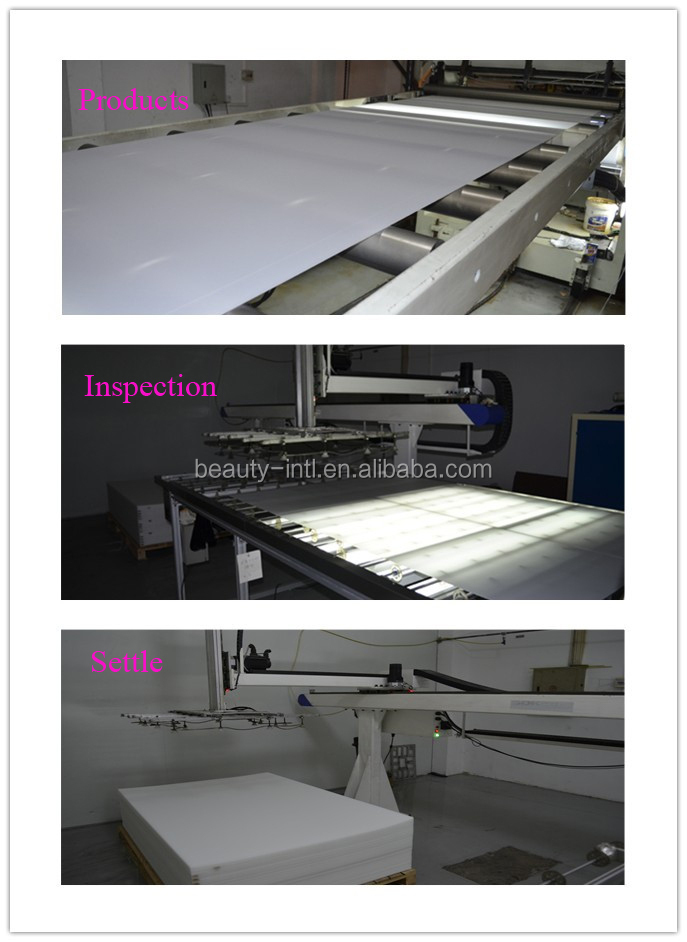 Opal White PMMA led light diffuser sheet for decorative illumination