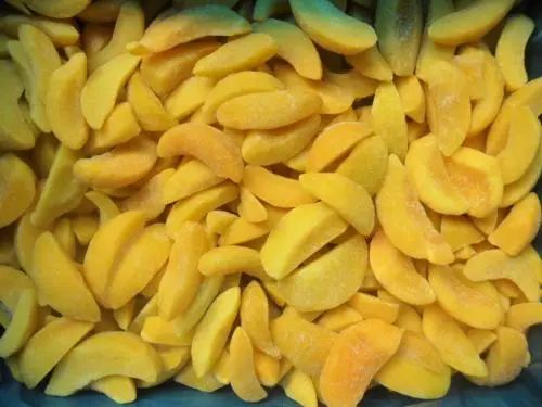 Frozen Fruits Sliced Yellow Peaches