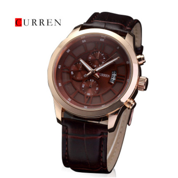 Wholesale CURREN Genuine Leather Quartz Men Watch