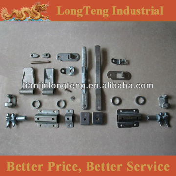 Forged steel container door parts