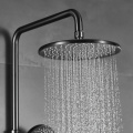 Gunmetal Exposed Wall-Mounted Rainfall Shower Faucet