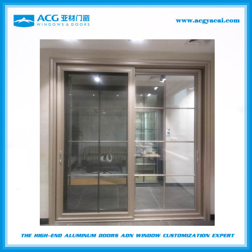 Factory wholesale double sided antique sliding door with hardware